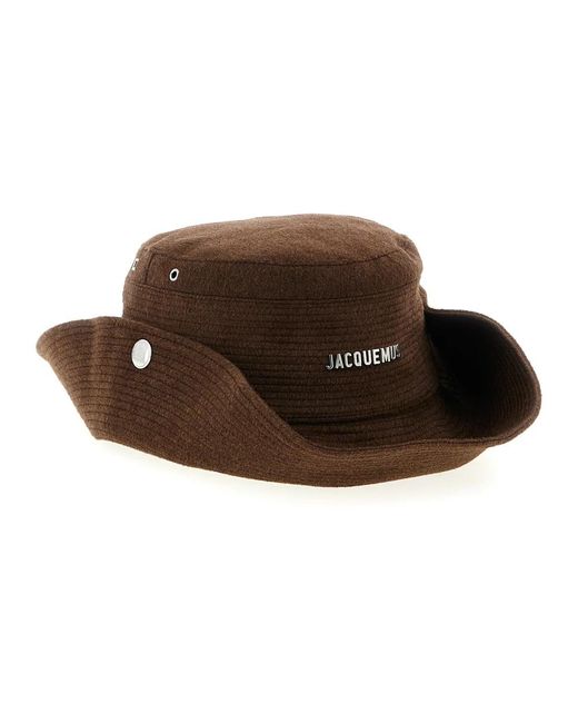 Jacquemus Le Bob De-Nîmes Bucket Hat in het Brown