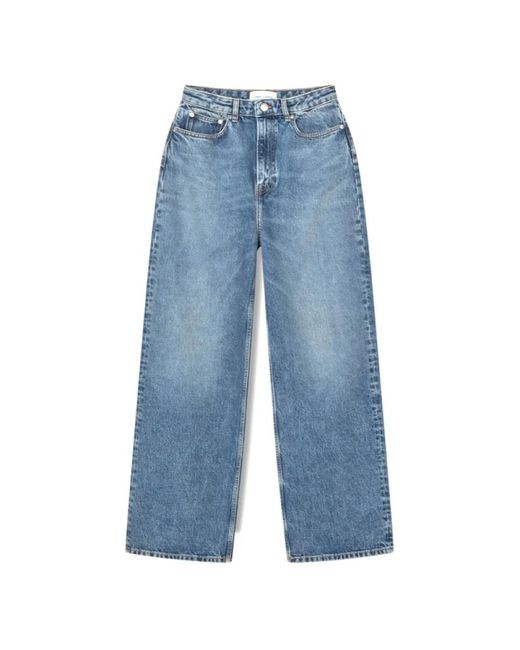 Straight Jeans Samsøe & Samsøe de color Blue