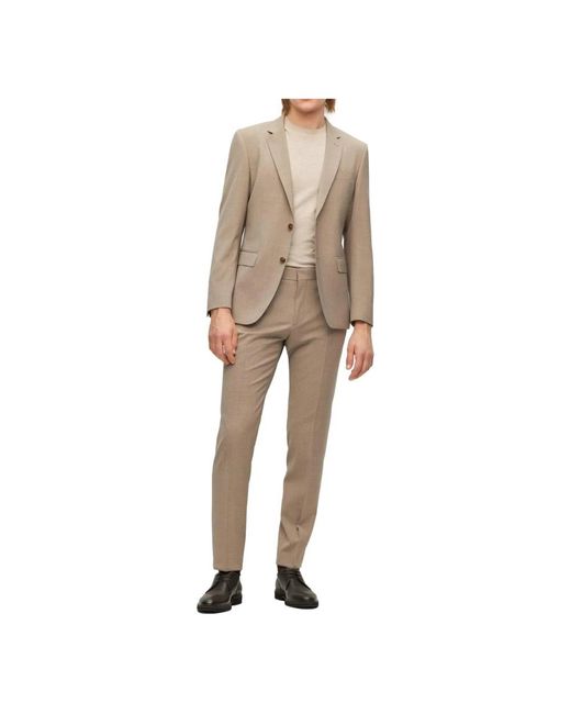 Boss Natural Single Breasted Suits for men