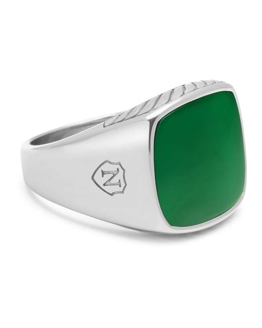 Rings Nialaya de hombre de color Green