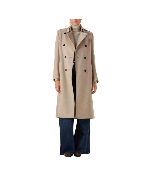 Drykorn Jassen ,Wol Elegante Wollen Jas Voor Stijlvolle Vrouwen in het Natural