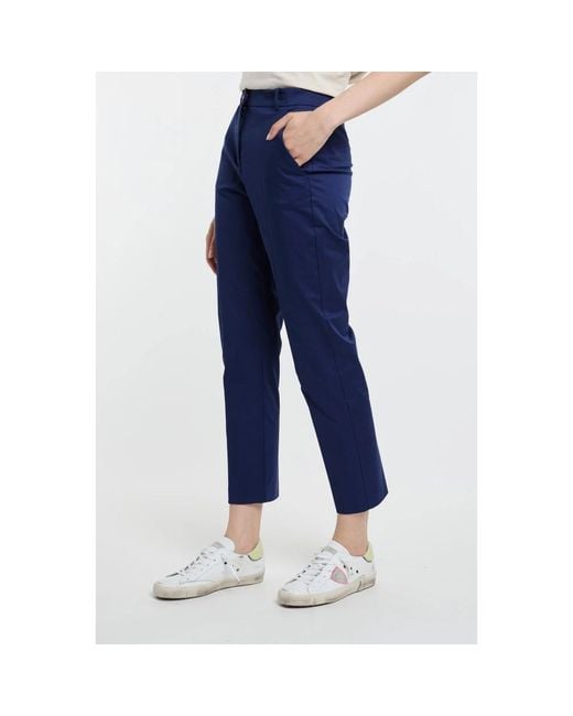 Pinko Blue Cropped Trousers