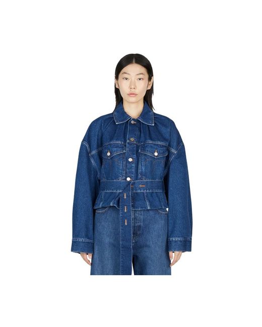 MERYLL ROGGE Jassen ,Blauw ,Denim Denim Jack in het Blue