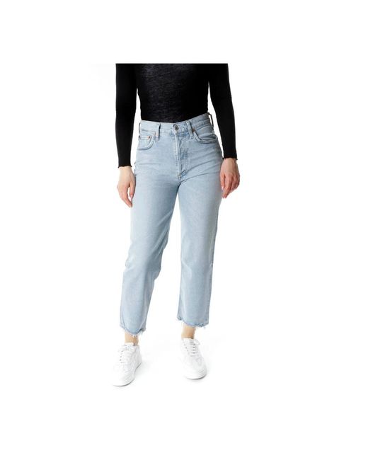 Citizens of Humanity Blue Cropped Jeans