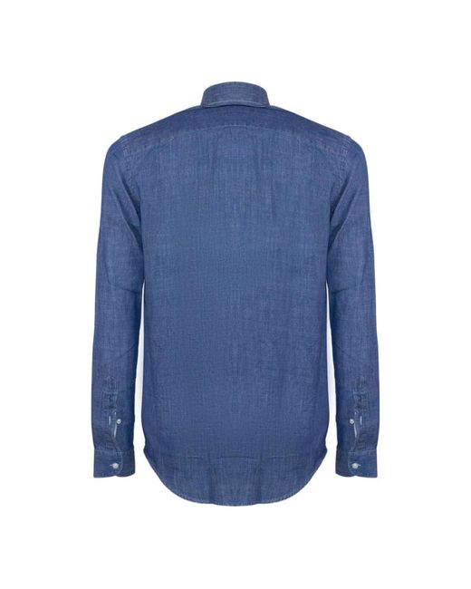 Fay Blue Denim Shirts for men