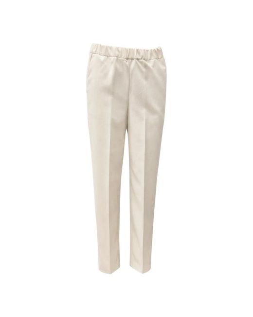 Soallure Pantalone Dritto in het Natural