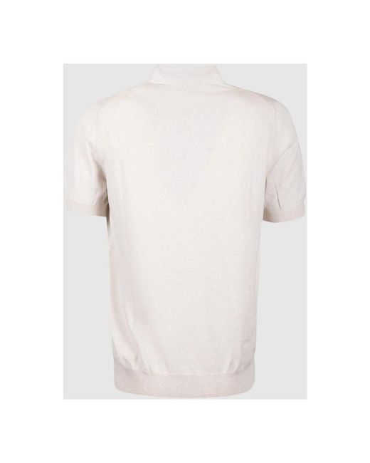 Gran Sasso White Polo Shirts for men