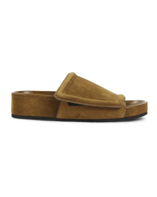 Phoebe Philo Wide Slide in het Brown