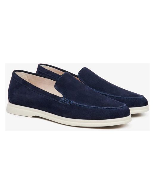 ESTRO Blue Loafers for men