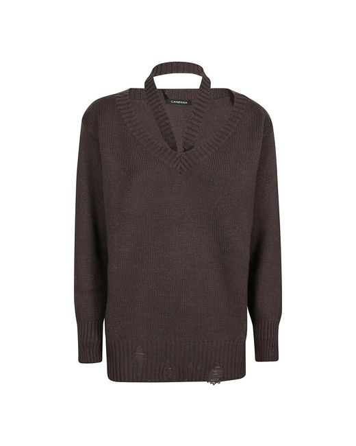 Canessa Brown Cashmere Knitwear