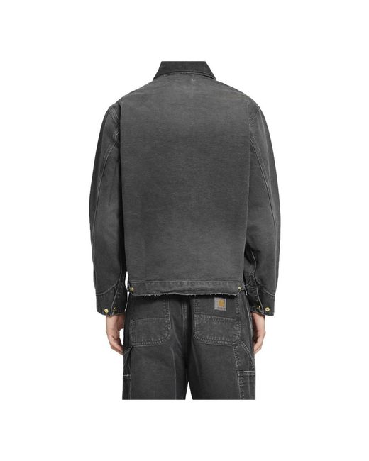 Carhartt Gray Denim Jackets for men