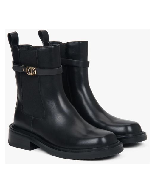 ESTRO Black Chelsea Boots