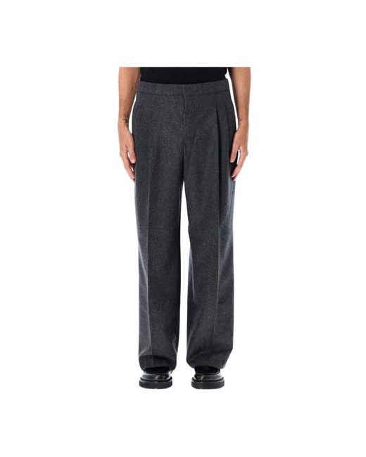 AMI Wollfaltenhose in Black für Herren
