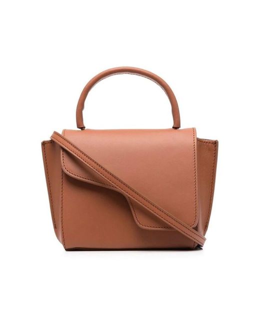 Atp Atelier Brown Atelier leder tote tasche