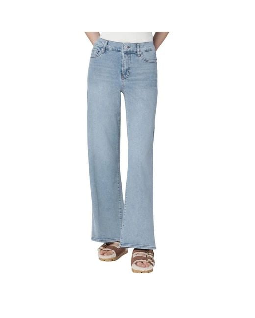 FRAME Blue Wide Jeans