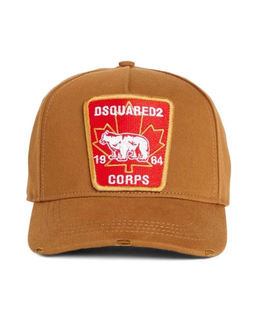 DSquared² Orange Caps for men