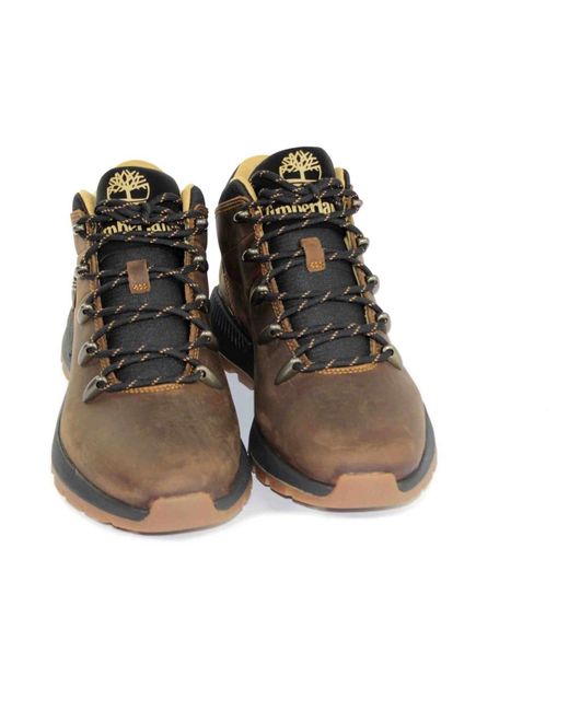 Timberland Brown Lace-Up Boots for men