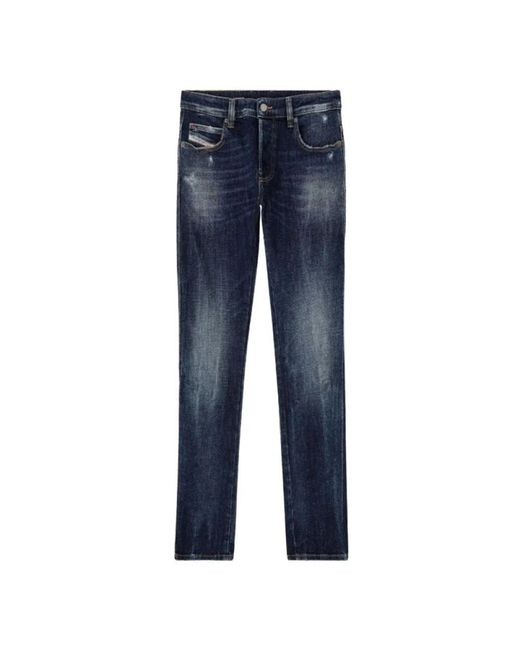 DIESEL Blue Slim Fit Jeans for men