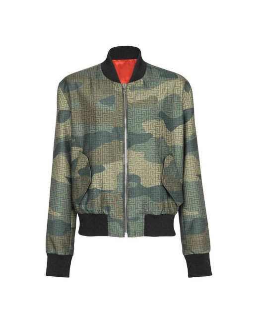 Bomber Jackets Balmain pour homme en coloris Green