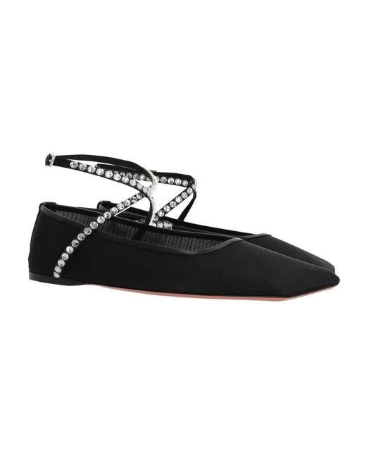 AMINA MUADDI Black Ballerina Shoes