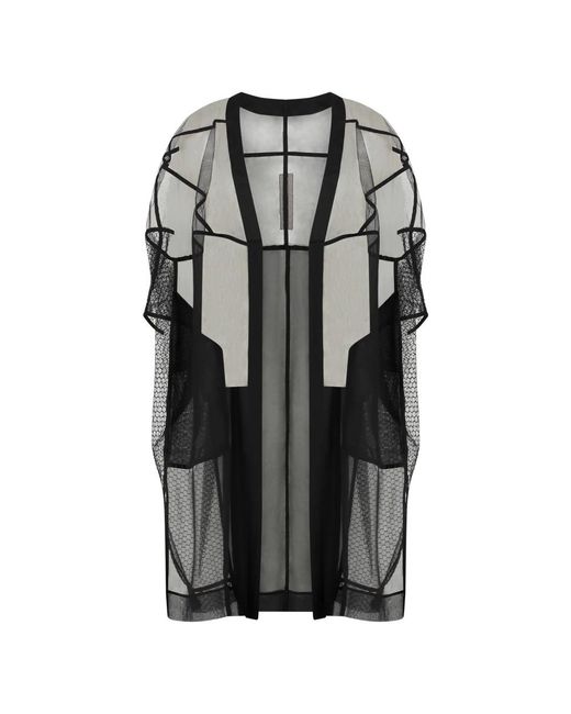 Rick Owens Overhemden ,Zwart ,Coats in het Black