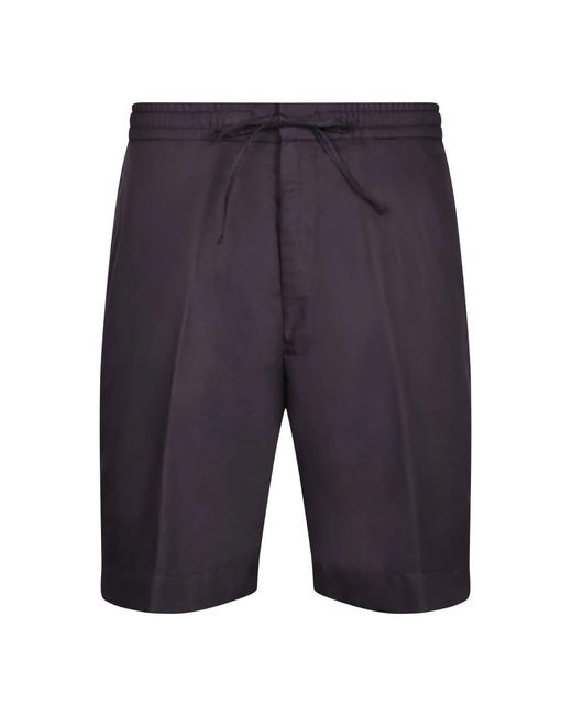 Officine Generale Blue Casual Shorts for men