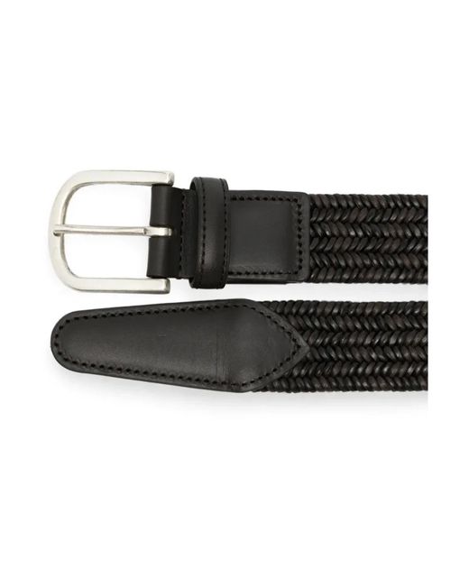 Belts Canali pour homme en coloris Black