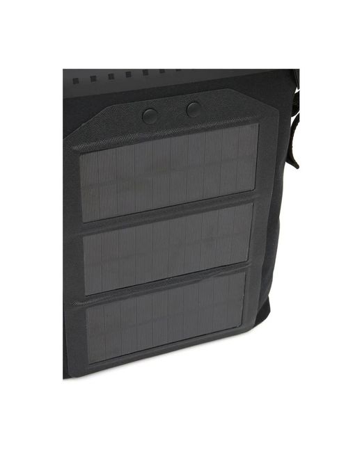Maison Margiela Black Schwarzer solarpanel-rucksack