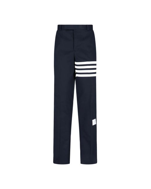 Thom Browne Blue Slim-Fit Trousers for men