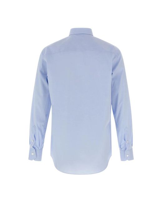 Brioni Blue Casual Shirts for men