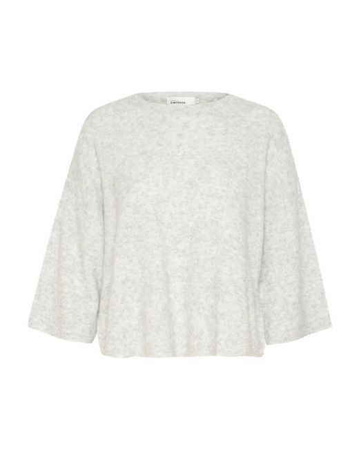 Karen By Simonsen White Weiches Strick-Tee