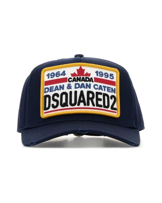 DSquared² Cotton Baseball Cap in Blue für Herren