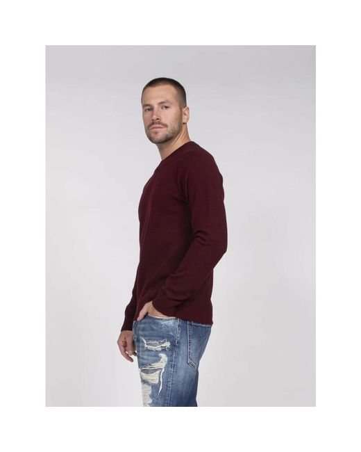 DSquared² Red Round-Neck Knitwear for men