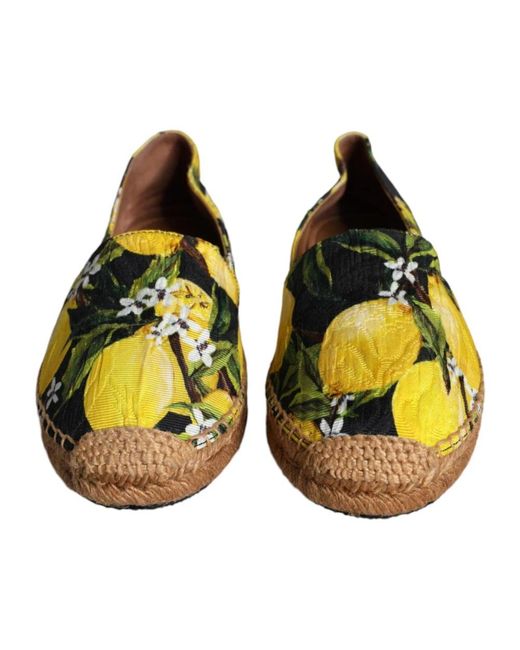 Dolce & Gabbana Yellow Espadrilles