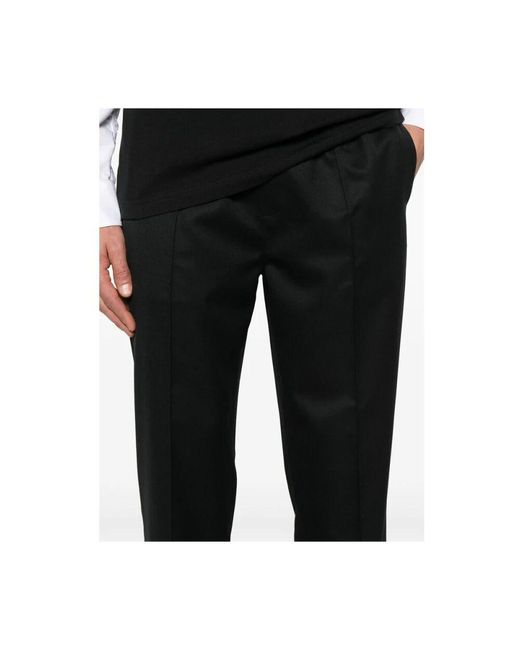 A.P.C. Schwarze hose mit elastischem bund und taschen in Black für Herren