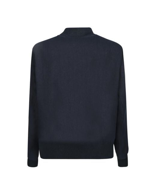 Lardini Blue Bomber Jackets for men