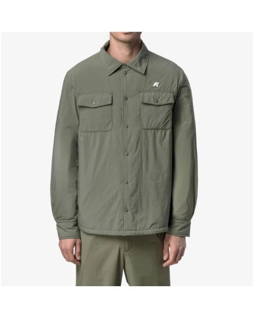 Light Jackets K-Way de hombre de color Green