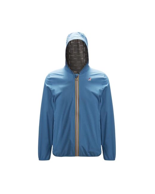 K-Way Blue Rain Jackets for men