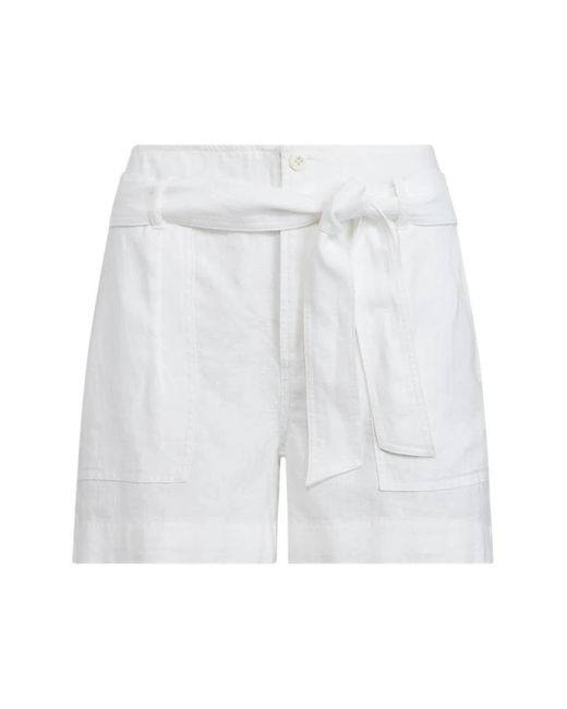 Ralph Lauren White Kurze sommer shorts