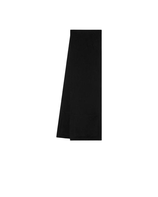 Alberta Ferretti Black Winter Scarves