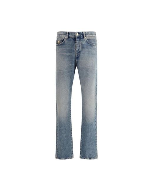 Straight Jeans Versace pour homme en coloris Blue