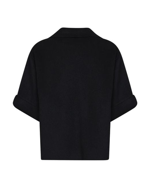 Weekend by Maxmara Black Double-Breasted Coats