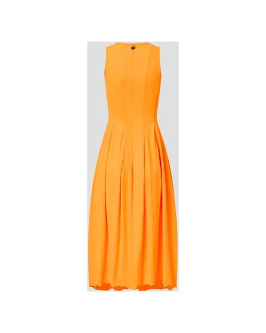 High Orange Midi dresses