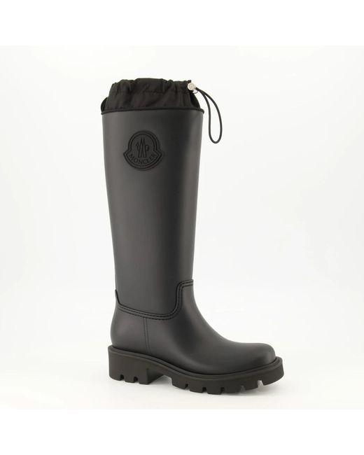 Moncler Black Wellies
