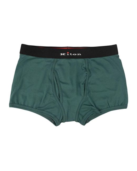Kiton Ondergoed Regular in het Green voor heren
