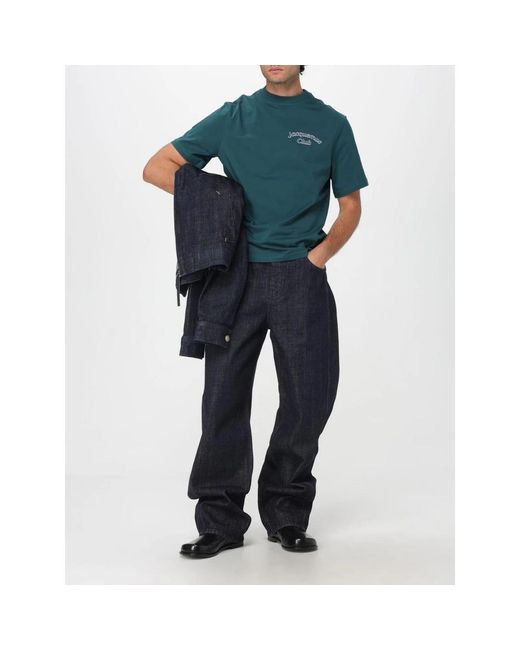 Jacquemus Blue Loose-Fit Jeans for men