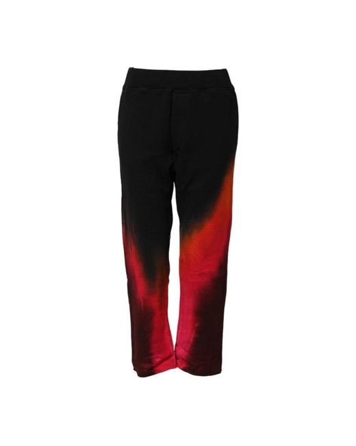 DSquared² Red Straight Trousers
