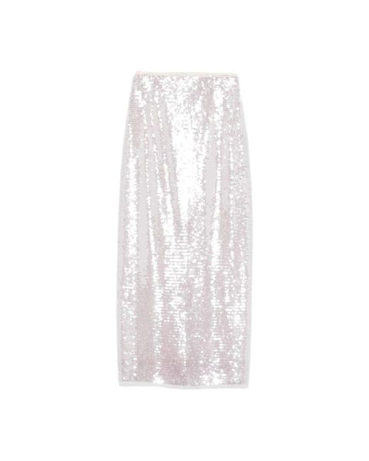 Forte_forte White Midi Skirts