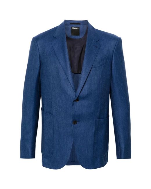 Zegna Blazers in het Blue voor heren