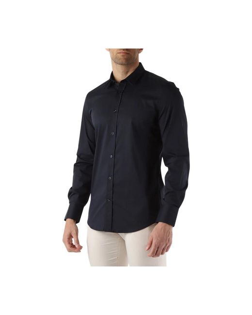 Antony Morato Slim fit baumwollhemd mit logo in Black für Herren